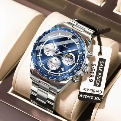 Picture of Poedagar 879 new Men's watch Chronograph active luxury fashion exclusive design waterproof imported wrist-watche for Men