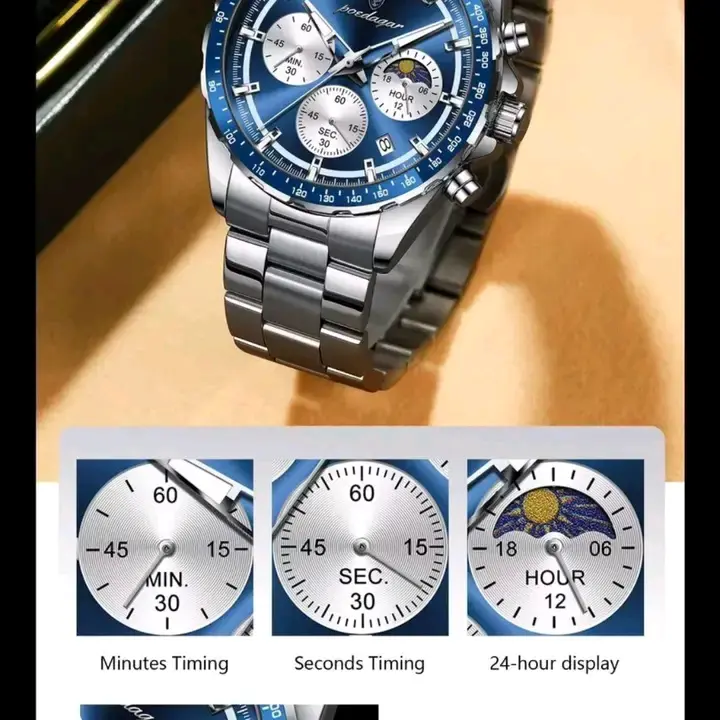 Picture of Poedagar 879 new Men's watch Chronograph active luxury fashion exclusive design waterproof imported wrist-watche for Men