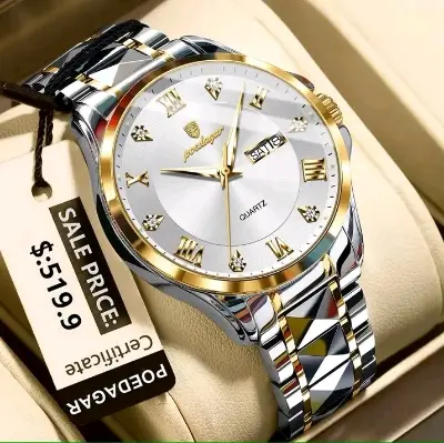 Picture of Poedagar 883 new Model Men's watch special discount unique design imported exclusive collection luxury fashion stainless steel waterproof quartz movement wrist-watch for Men