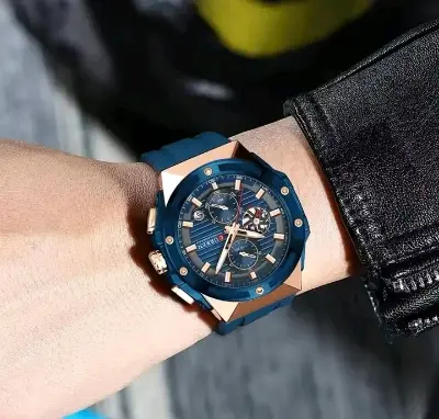 Picture of CURREN 8462 Men Watches special discount Top Brand Silicone Sport Luminous Watch Men Chronograph active Date Clock Waterproof Wristwatch Chronograph Clock
