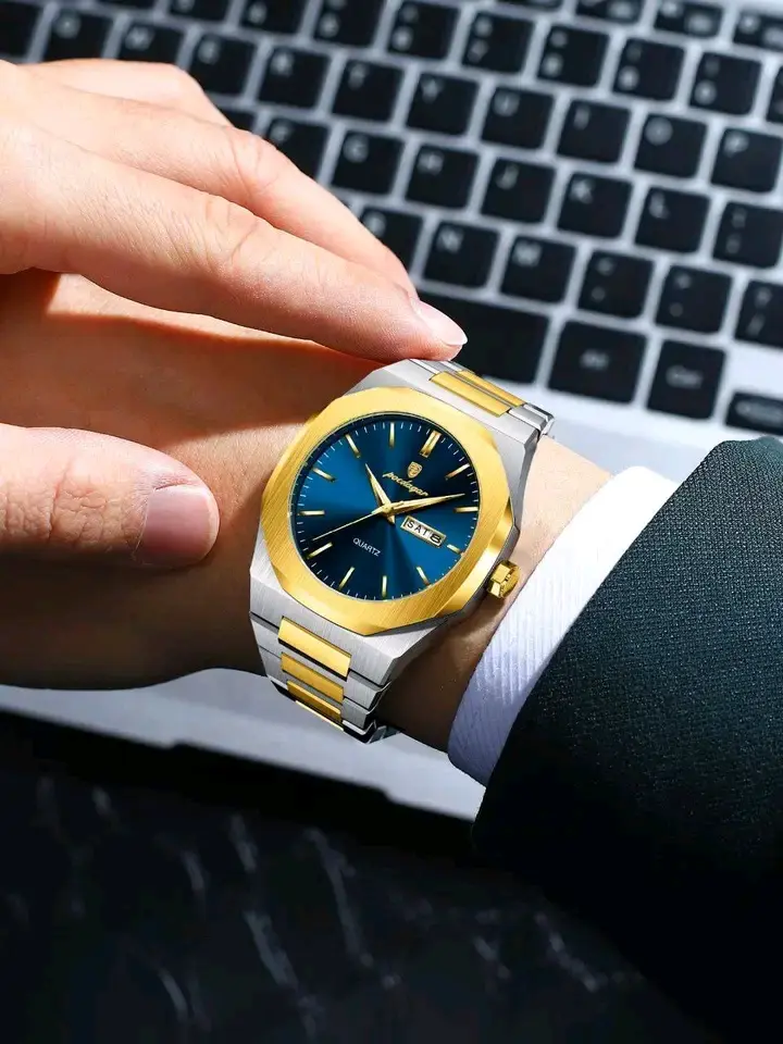 Picture of Poedagar 825 new Model Men's watch special discount unique design imported exclusive collection luxury fashion stainless steel waterproof quartz movement wrist-watch for Men