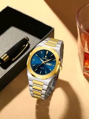 Picture of Poedagar 825 new Model Men's watch special discount unique design imported exclusive collection luxury fashion stainless steel waterproof quartz movement wrist-watch for Men