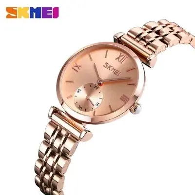 Picture of Skmei 9198 new Ladies watch Top brand Quartz movement waterproof stainless steel direct import luxury fashion exclusive design Romantic love for gift wrist-watche for Women