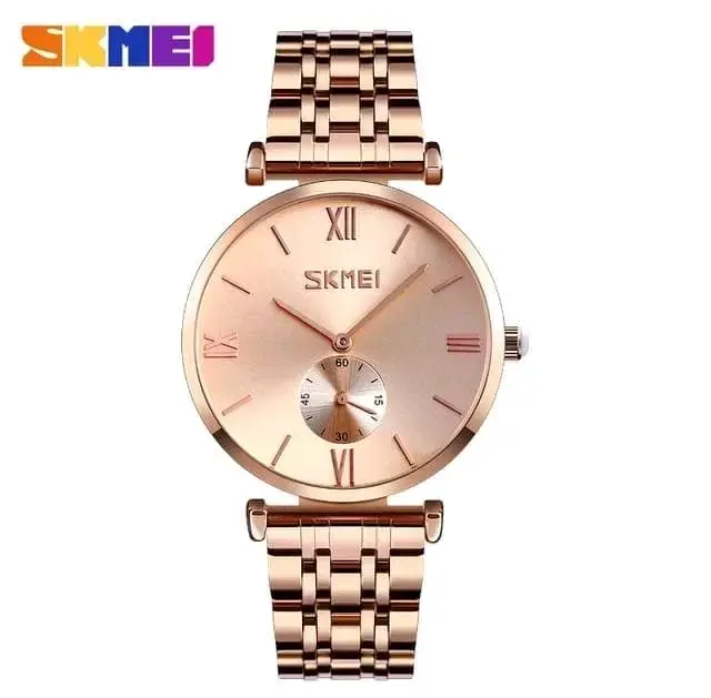 Picture of Skmei 9198 new Ladies watch Top brand Quartz movement waterproof stainless steel direct import luxury fashion exclusive design Romantic love for gift wrist-watche for Women