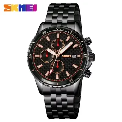 Picture of Skmei 9334 new Men's watch special discount unique design stainless steel imported chronograph active waterproof exclusive collection wrist-watche for Men