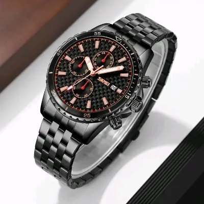 Picture of Skmei 9334 new Men's watch special discount unique design stainless steel imported chronograph active waterproof exclusive collection wrist-watche for Men