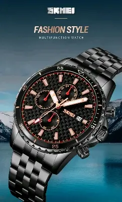Picture of Skmei 9334 new Men's watch special discount unique design stainless steel imported chronograph active waterproof exclusive collection wrist-watche for Men