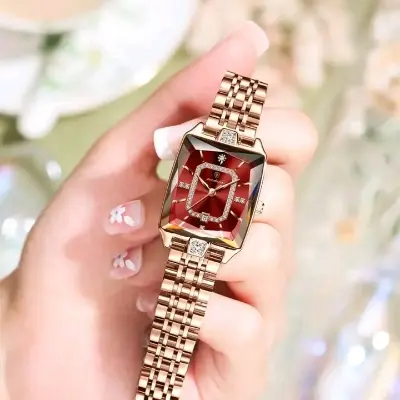 Picture of Poedagar 785 ladies watch Waterproof  square Dial uniq design Luxury Quartz Watch for Women Stainless Steel Band Wristwatch Reloj Mujer with Box