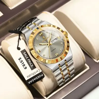 Picture of Poedagar 872 new Model Men's watch special discount unique design imported exclusive collection luxury fashion stainless steel waterproof quartz movement wrist-watch for Men