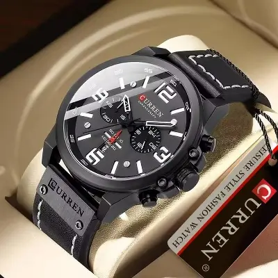 Picture of CURREN 8314 Men's Watch artificial belt Fashion Unique design imported Sports Six Pin Chronograph active Watch  Waterproof Wrisrtwatch for Men