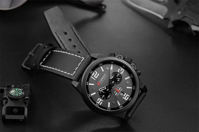 Picture of CURREN 8314 Men's Watch artificial belt Fashion Unique design imported Sports Six Pin Chronograph active Watch  Waterproof Wrisrtwatch for Men