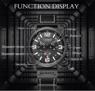 Picture of CURREN 8314 Men's Watch artificial belt Fashion Unique design imported Sports Six Pin Chronograph active Watch  Waterproof Wrisrtwatch for Men