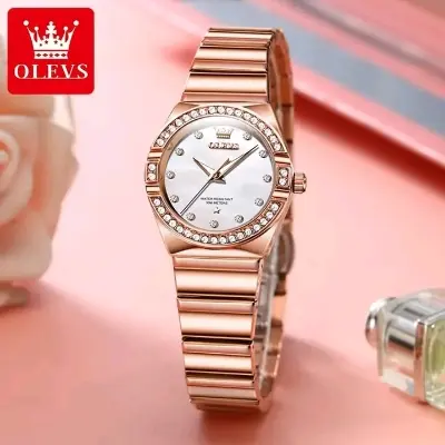 Picture of Olevs 9975 brand new Ladies watch special discount luxury fashion stainless steel wrist-watche for women