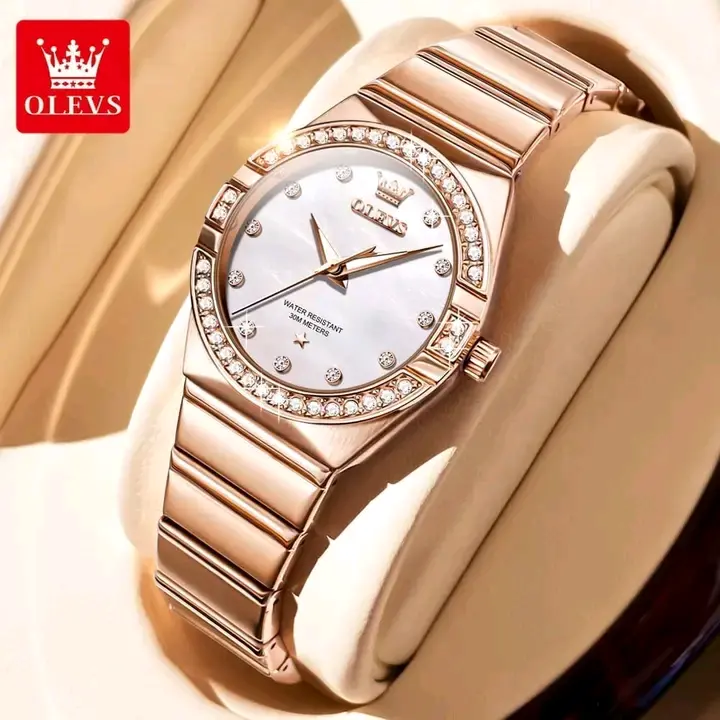 Picture of Olevs 9975 brand new Ladies watch special discount luxury fashion stainless steel wrist-watche for women
