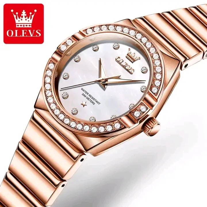 Picture of Olevs 9975 brand new Ladies watch special discount luxury fashion stainless steel wrist-watche for women