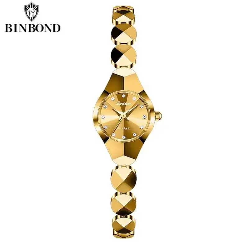 Picture of Binbond 220 new Model quartz Ladies watch unique design Romantic love waterproof stainless steel strap impoted wrist-watche for Women