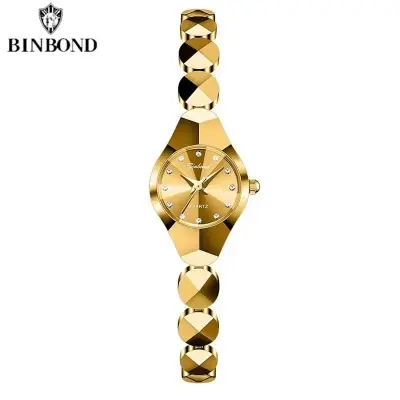 Picture of Binbond 220 new Model quartz Ladies watch unique design Romantic love waterproof stainless steel strap impoted wrist-watche for Women