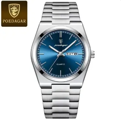 Picture of Men's Watch Poedagar 930 new model unique exclusive collection luxury fashion stainless steel imported waterproof quartz movement wrist-watch FOR Men