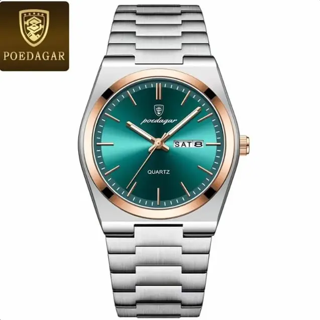 Picture of Men's Watch Poedagar 930 new model unique exclusive collection luxury fashion stainless steel imported waterproof quartz movement wrist-watch FOR Men