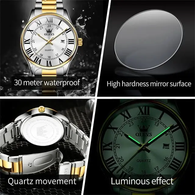 Picture of Olves 2911 new luxury fashion stainless steel imported quartz movement wrist-watch FOR men