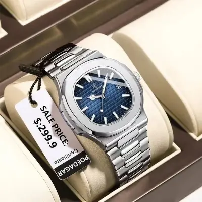 Picture of Poedagar 613 new gorgeous fashion stainless steel imported waterproof quartz movement wrist-watch for Men