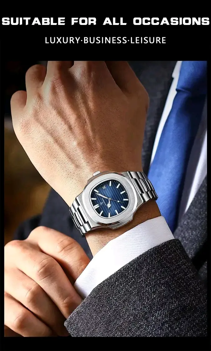 Picture of Poedagar 613 new gorgeous fashion stainless steel imported waterproof quartz movement wrist-watch for Men