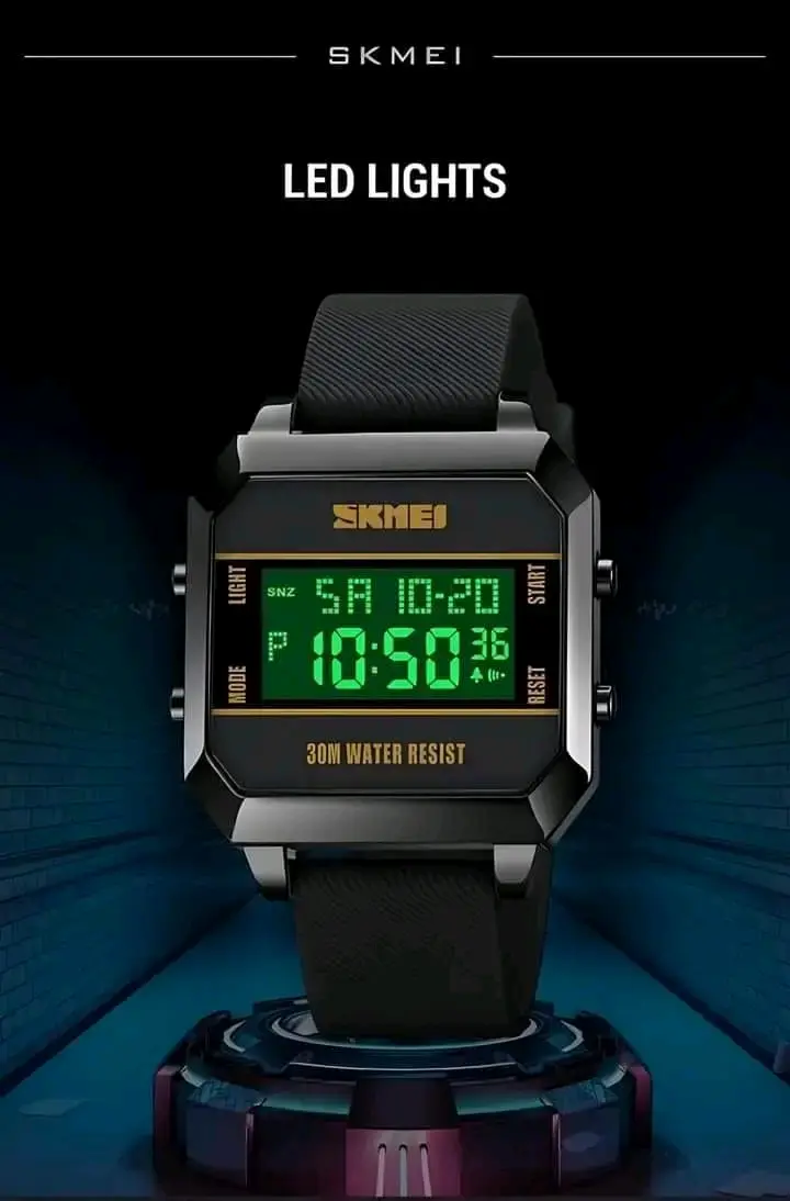Picture of Skmei luxury fashion digital display imported Silicon belt waterproof wrist-watche for men