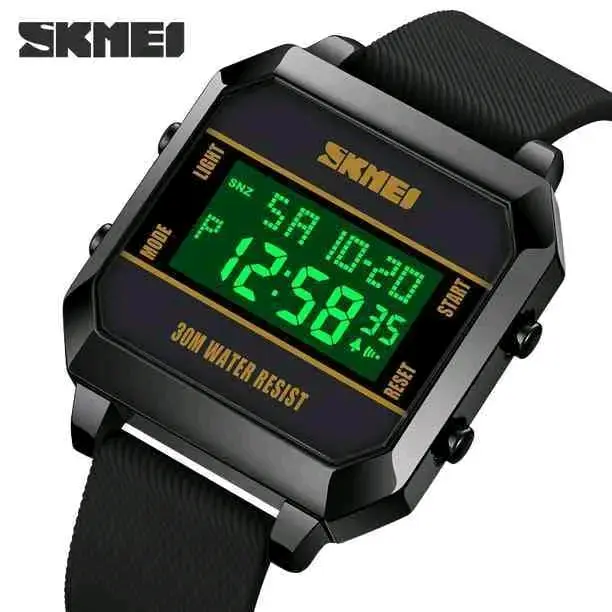 Picture of Skmei luxury fashion digital display imported Silicon belt waterproof wrist-watche for men
