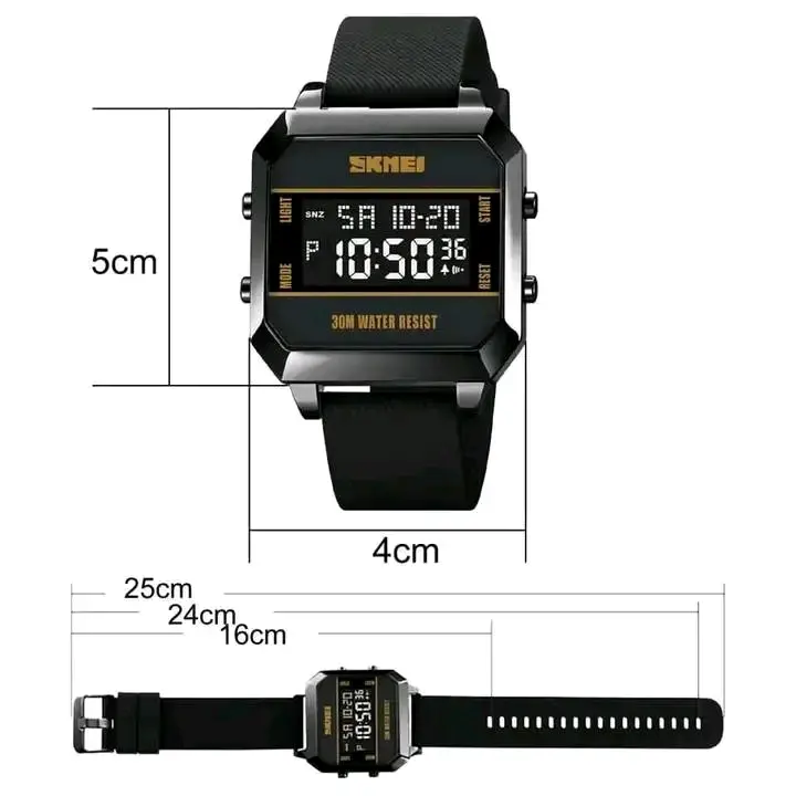 Picture of Skmei luxury fashion digital display imported Silicon belt waterproof wrist-watche for men