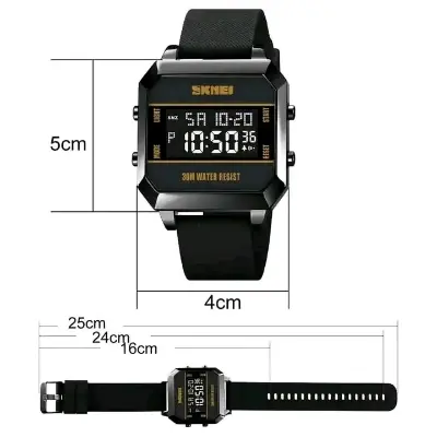 Picture of Skmei luxury fashion digital display imported Silicon belt waterproof wrist-watche for men