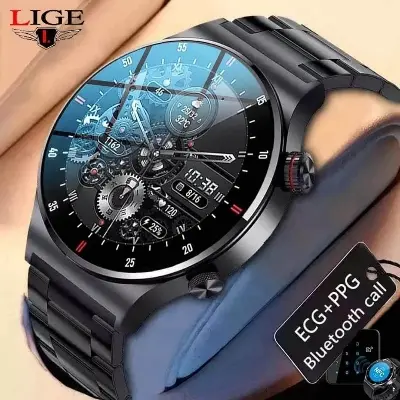 Picture of Lige BW0382 new 2023 version, Bluetooth call, HD large screen, health monitoring, answer call, dail call smartwatche for men