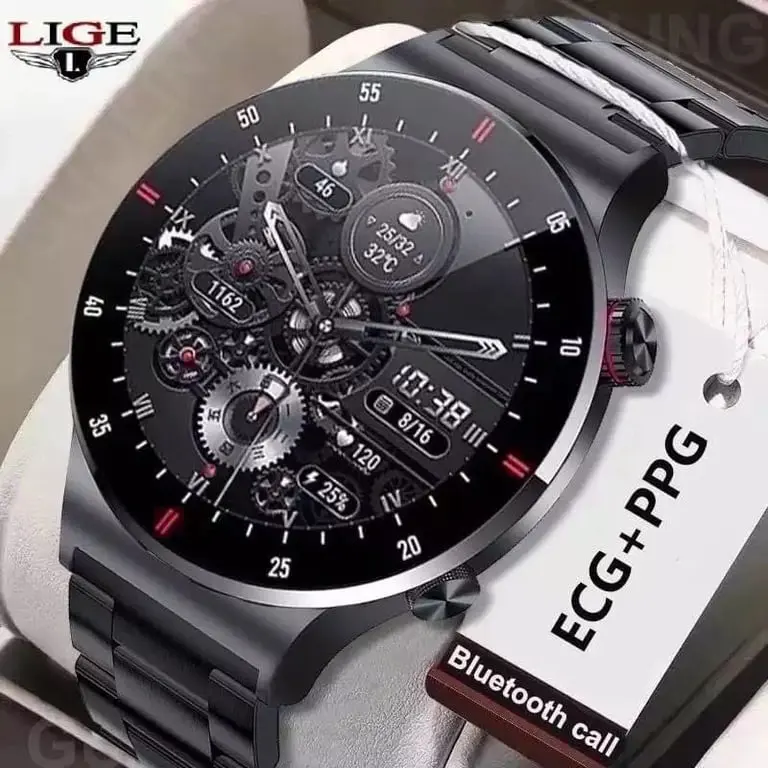 Picture of Lige BW0382 new 2023 version, Bluetooth call, HD large screen, health monitoring, answer call, dail call smartwatche for men