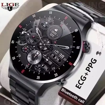 Picture of Lige BW0382 new 2023 version, Bluetooth call, HD large screen, health monitoring, answer call, dail call smartwatche for men