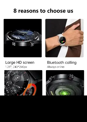 Picture of Lige BW0382 new 2023 version, Bluetooth call, HD large screen, health monitoring, answer call, dail call smartwatche for men