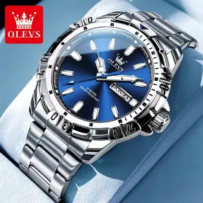 Picture of Olevs 5560 new luxury fashion gorgeous design and colour, stainless steel imported waterproof quartz movement wrist-watch FOR men