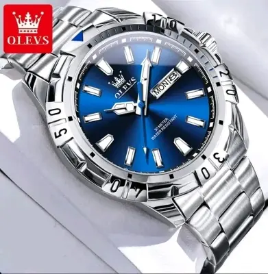 Picture of Olevs 5560 new luxury fashion gorgeous design and colour, stainless steel imported waterproof quartz movement wrist-watch FOR men