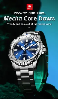 Picture of Olevs 5560 new luxury fashion gorgeous design and colour, stainless steel imported waterproof quartz movement wrist-watch FOR men