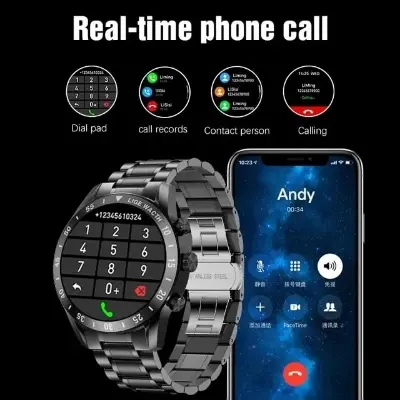 Picture of Lige BW0321 new full touch screen Bluetooth call, call recive, call dail,  health features smartwatche for men