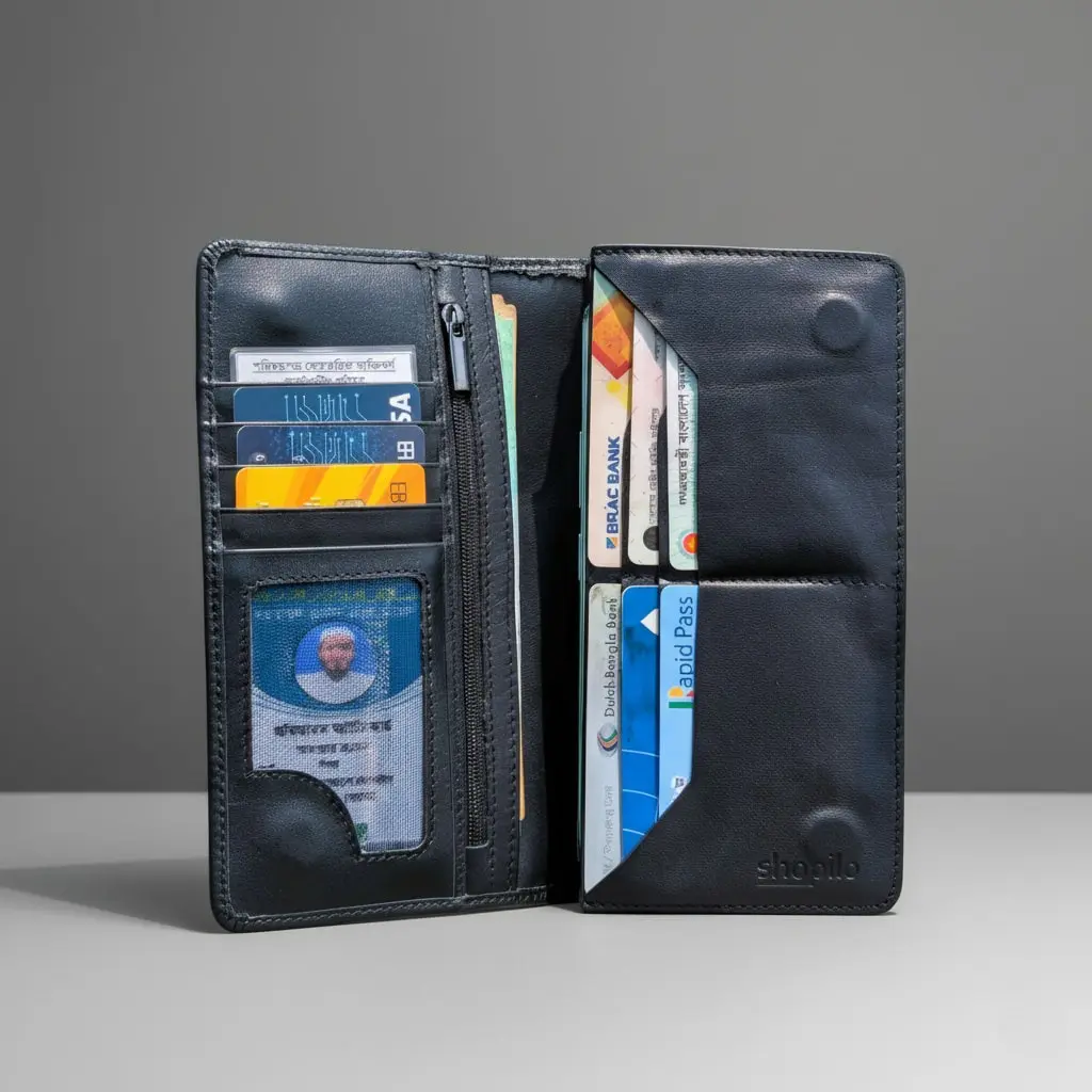 Picture of Genuine Leather Long Wallet (Dual Mobile Chamber)