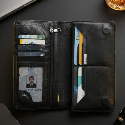 Picture of Genuine Leather Long Wallet (Dual Mobile Chamber)