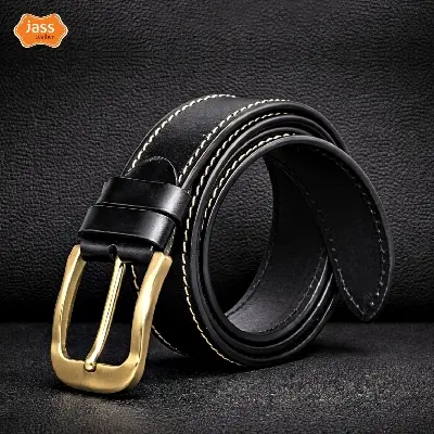 Picture of Classic Black One Part Leather Belt For Men