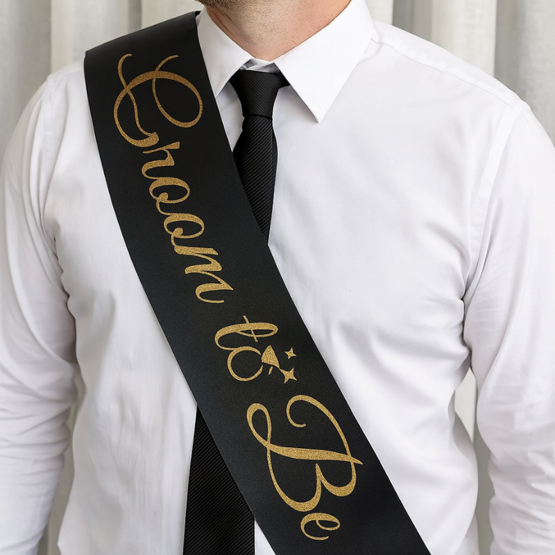 Groom to Be Sash for Future Groom, Wedding, Bachelor Party Accessory- (1 Pcs)