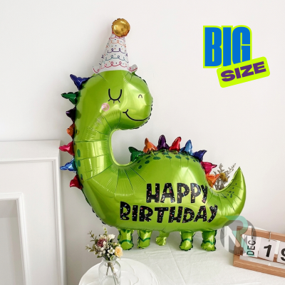 Dinosaur Shape Foil Balloons - Animal Jungle Theme Party Decor for Boys & Girls- (1 Pcs)