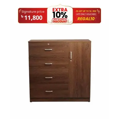Picture of Regal Harper Laminated Board Wardrobe Antique