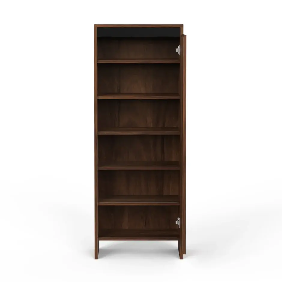 Picture of Mavis Tall Multipuporse Shoe Rack, Storage Books & File Cabinet Organizer, Slipper Footwear Stand with Handleless Design for Living Room Home, Upto 12-14 Pairs.