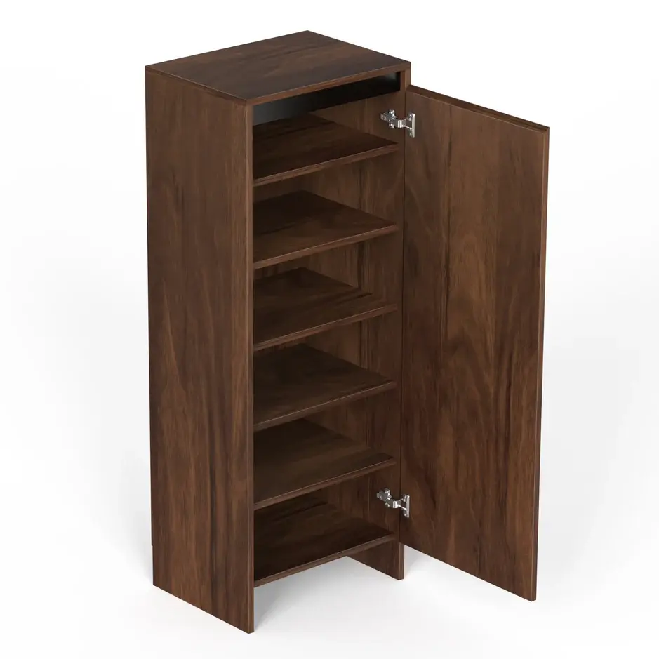 Picture of Mavis Tall Multipuporse Shoe Rack, Storage Books & File Cabinet Organizer, Slipper Footwear Stand with Handleless Design for Living Room Home, Upto 12-14 Pairs.