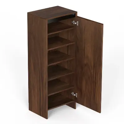 Picture of Mavis Tall Multipuporse Shoe Rack, Storage Books & File Cabinet Organizer, Slipper Footwear Stand with Handleless Design for Living Room Home, Upto 12-14 Pairs.