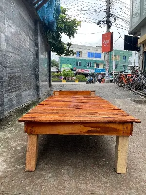 Picture of Bed solid wood single bed solid meheguni wood 36inc by 78inc long - Brown - Single