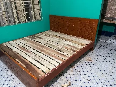 Picture of Bed khat solid 1.5inc jossori koroi kath king size 72inc by 81 inc - Brown - King