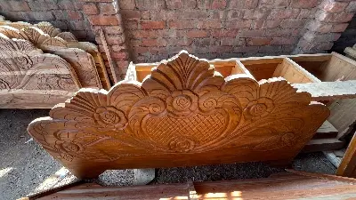 Picture of Bed khat solid jossori koroi kath king size 72incby81inc - Brown - King